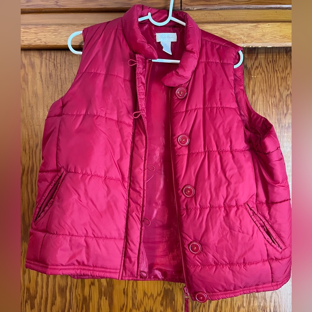 Studio Works red puffer vest